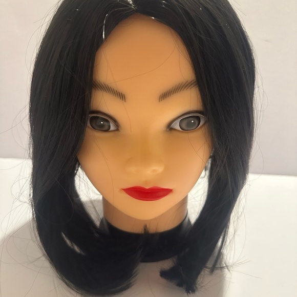 New Black Shoulder Length Cosplay Synthetic Wig For Women|12 Inches - Picture 9 of 11
